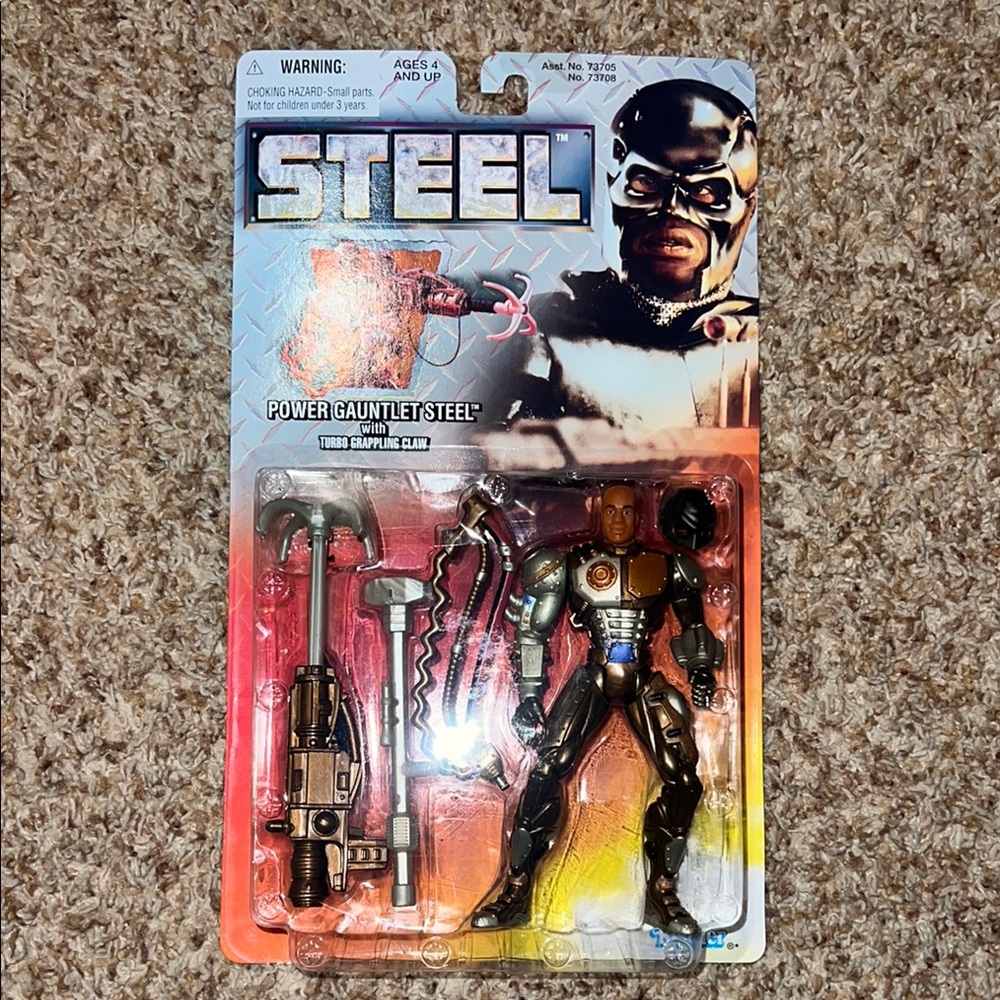 KENNER Steel 5” Scale Action Figure Power Gauntlet Steel AKA Shaq 1997 Vintage
